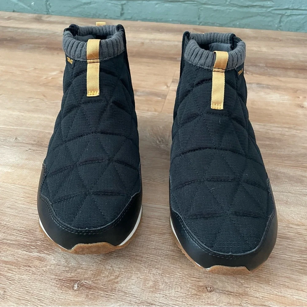 Teva Reember | EUC, Quilted Black/Tan‎ Mid Ankle Boots